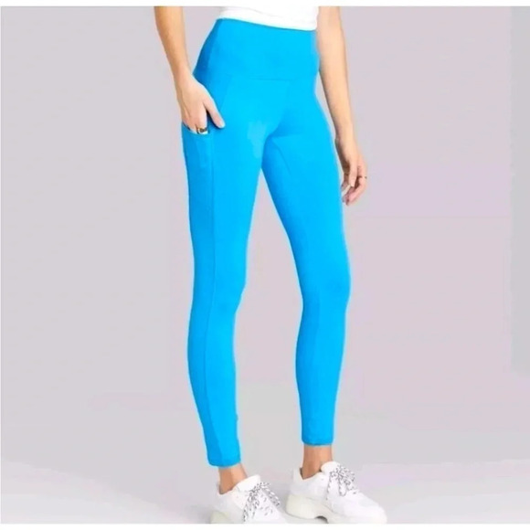 *Final Price* Wild Fable High-Waisted Ultra Soft Blue Leggings (XS) NWT - Picture 1 of 5